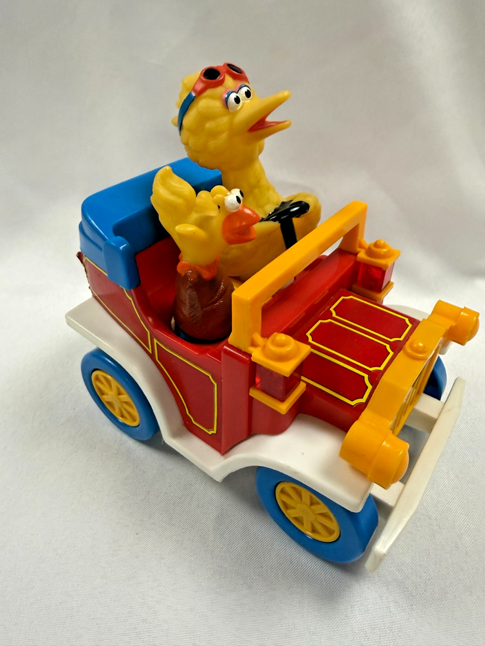 Illco Sesame Street Big Bird Jalopy Lights Sounds Battery Toy Muppets 1988